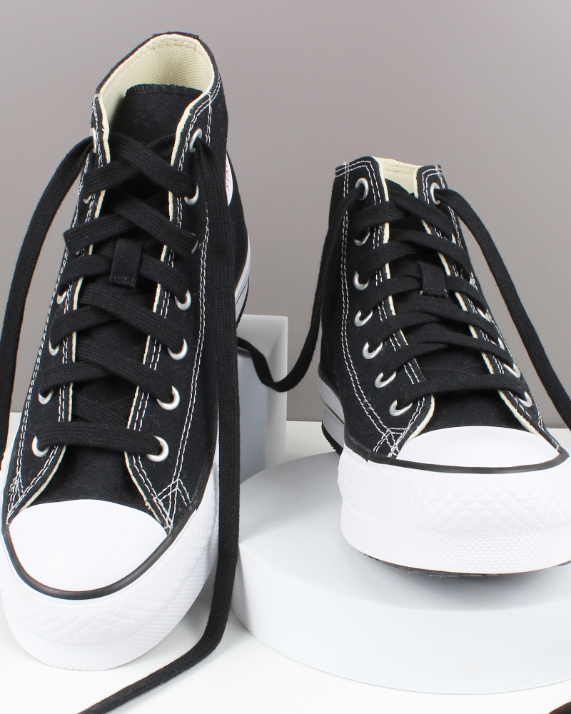 Flat and wide laces, black liquorice - 2