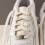 Flat and wide laces, white cream - 2