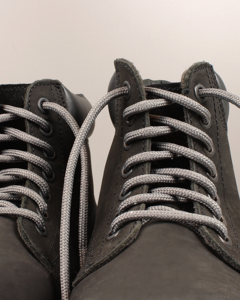 Round and thick laces, shark grey - 2