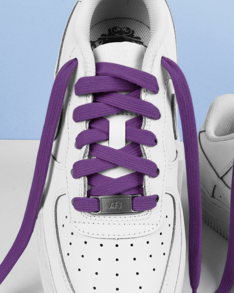 Flat and wide laces, digital purple - 2
