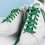 Flat and wide laces, Emerald green - 2