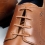 Round and waxed end laces, chestnut brown - 3