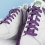 Flat and wide laces, digital purple - 3