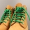Round and thick laces, watermelon green - 3