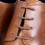 Round and waxed end laces, chocolate brown - 3