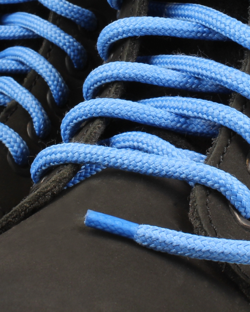 Round and thick laces, Neptune bleu - 3