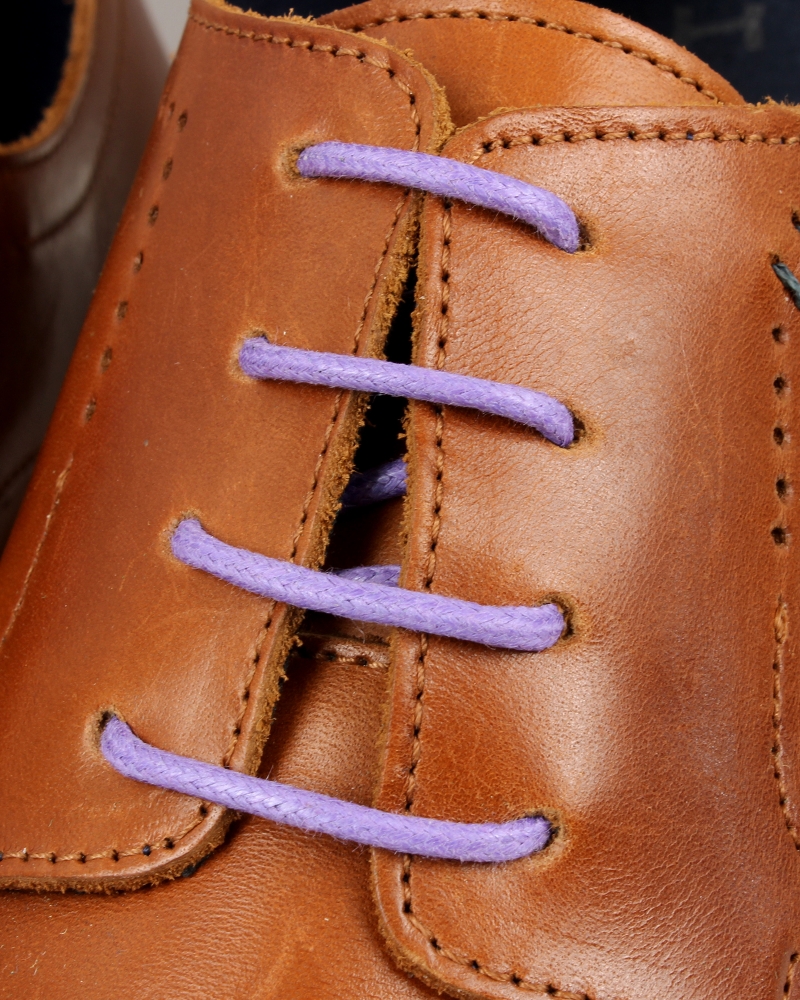 Round and waxed end laces, purple lilac - 3