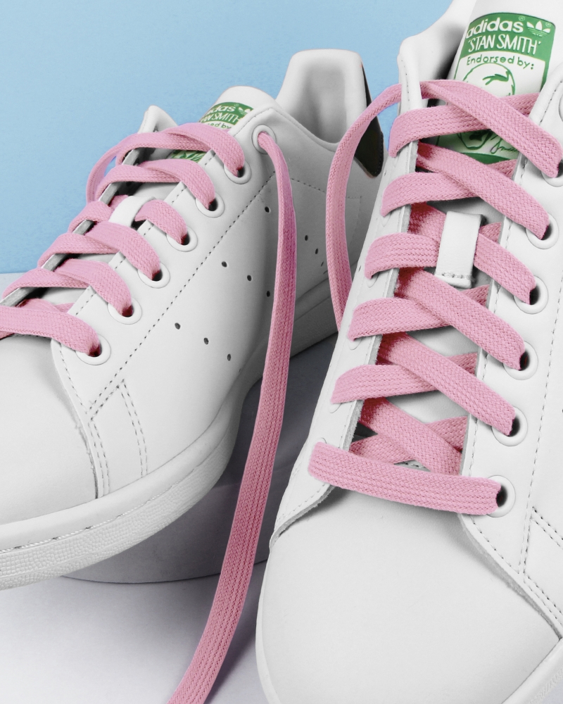Flat and wide laces, candy pink - 3