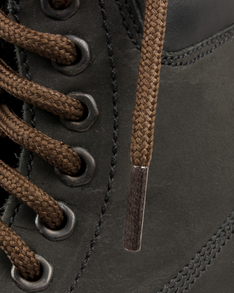Round and thick laces, bark brown - 4