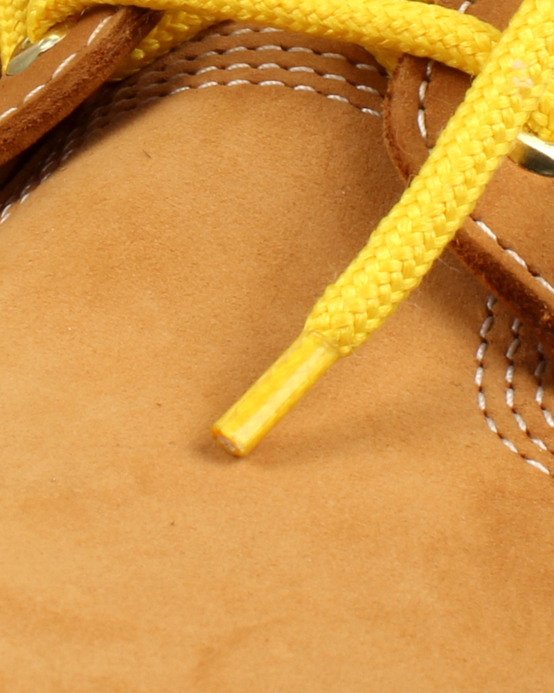 Round and thick laces, banana yellow - 4