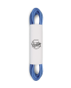 Lacets ronds et fins cirés, bleu myrtille - 1