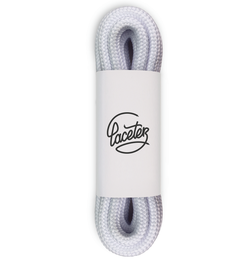 Round and thick laces, polar white - 1