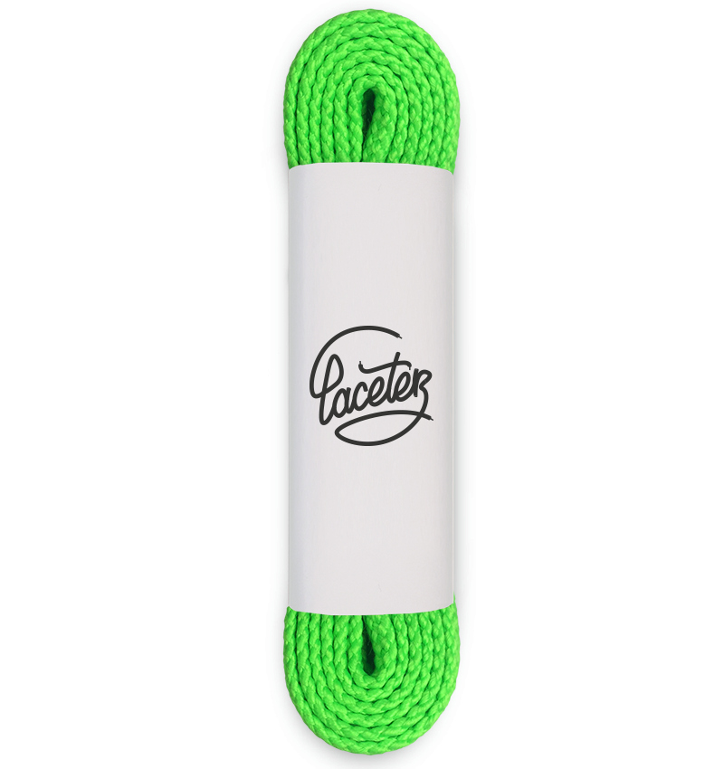 Lacets de sport, vert néon - 1