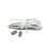 Weiße elastische Schnürsenkel für Turnschuhe - 1