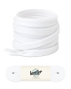 Lacets plats, blanc chantilly - 1