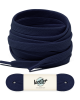 Lacets plats, bleu nuit - 1