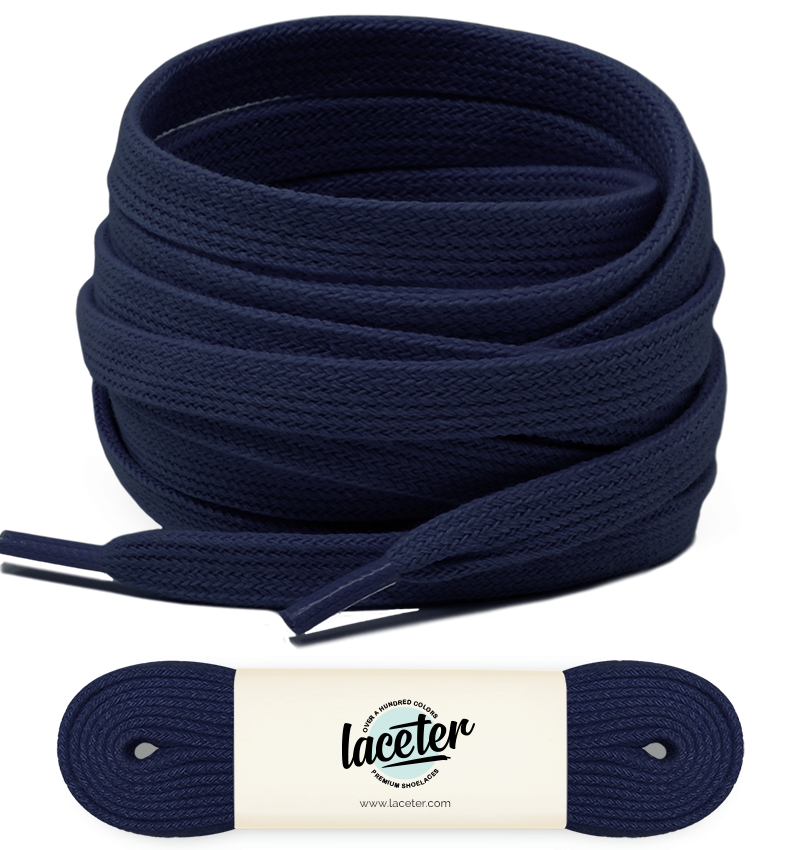 Flat and wide laces, Cosmo blue - 1