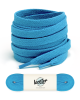 Flat and wide laces, parrot blue - 1
