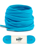 Lacci piatti e larghi, blu pappagallo - 1