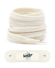 Lacets plats, blanc crème - 1