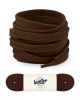 Lacets plats, marron cacao - 1