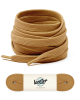 Lacets plats, marron noisette - 1