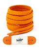 Lacets plats, orange sanguine - 1