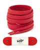 Flat and wide laces, strawberry red - 1