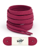 Flat and wide laces, grape red - 1