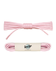 Lacets ronds et fins cirés, rose chamallow - 1