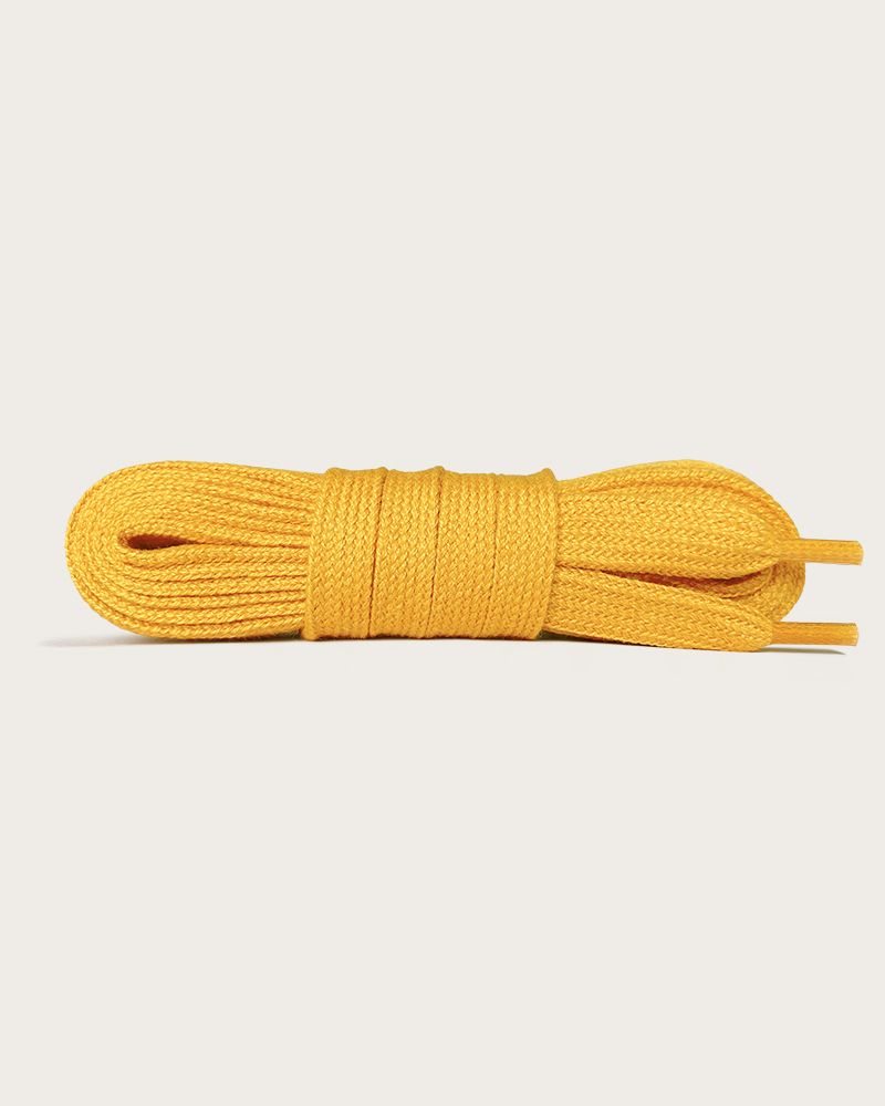 Lacets plats, orange clair - 1