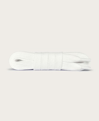 Lacets plats, blanc