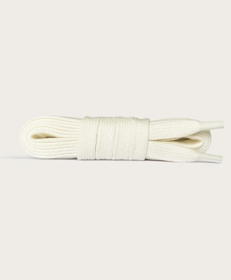 Lacets plats, blanc crème