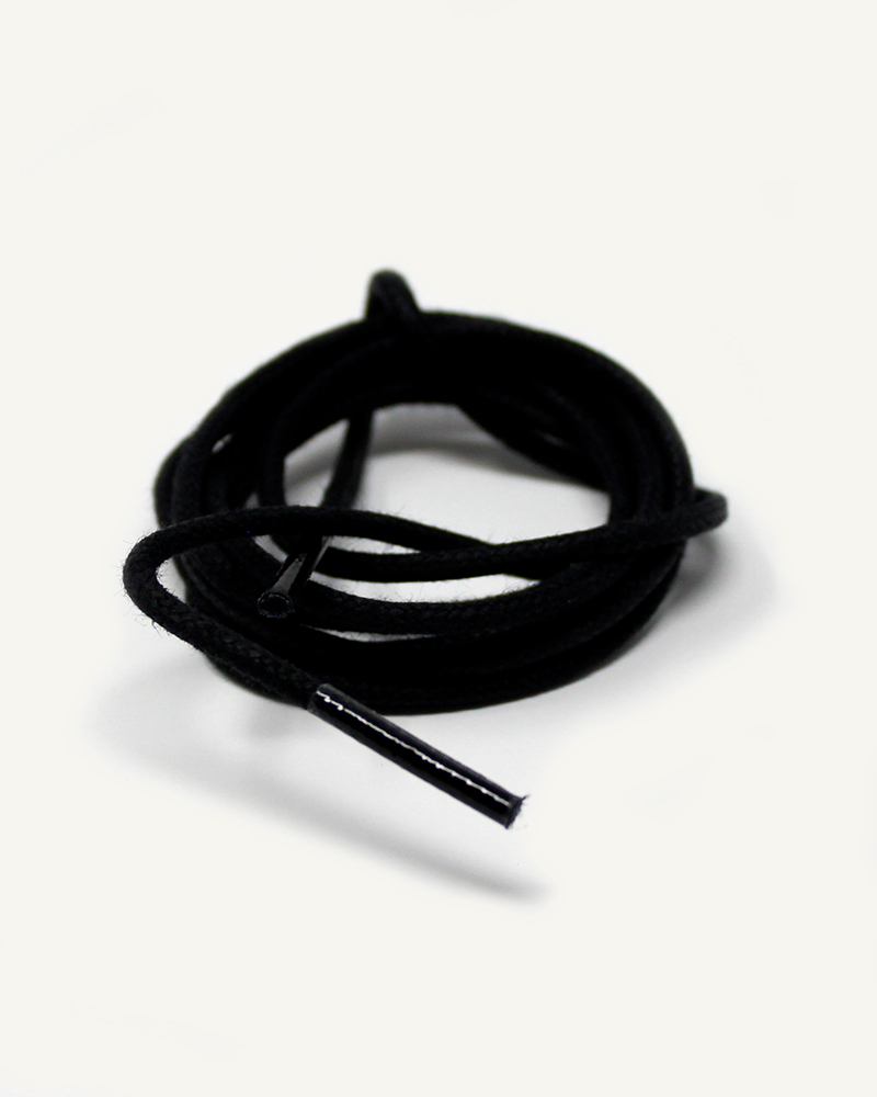 black thick laces