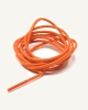Lacets ronds et fins cirés, orange pressée - 3