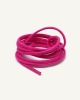 Lacets ronds et fins cirés, rose fuchsia - 3
