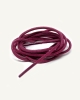 Lacets ronds et fins cirés, violet aubergine - 3