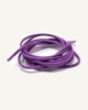 Lacets ronds et fins cirés, violet lilas - 3