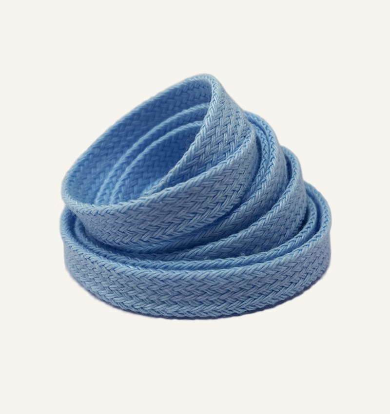 Lacets plats bleus - 3