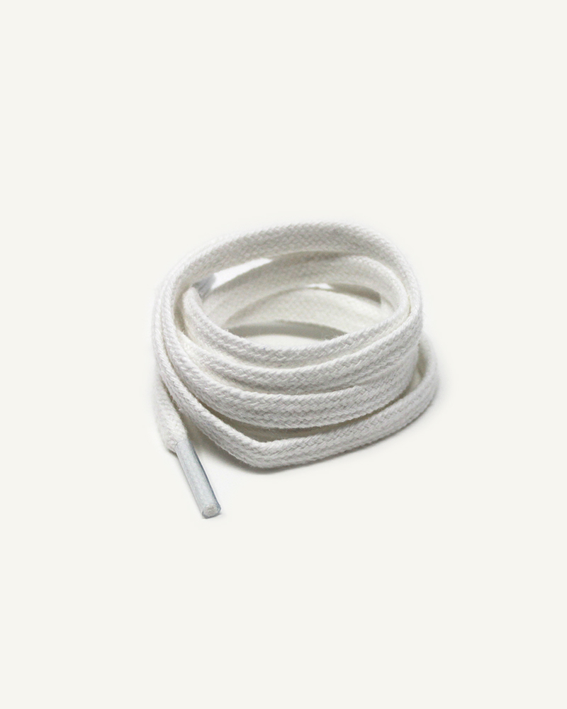 Flat and wide laces, white - 3