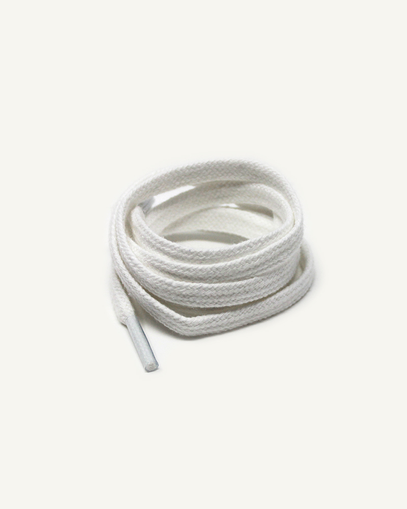 Lacets plats et larges, blanc chantilly - 3