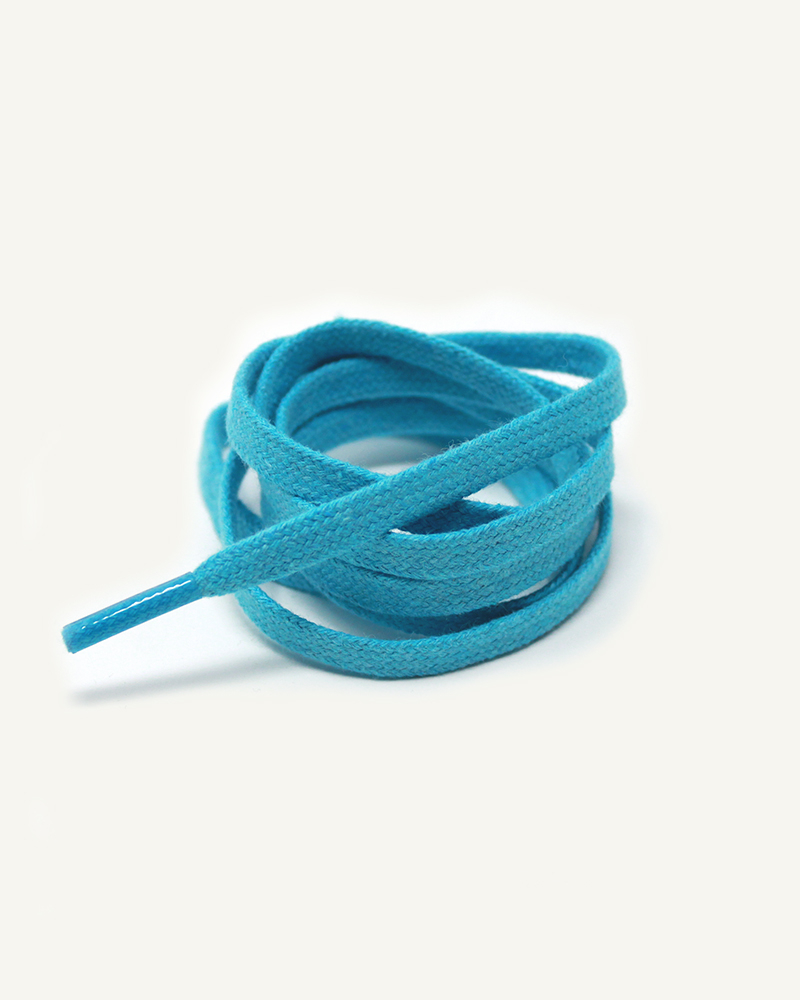 Lacets plats et larges, bleu caraïbe - 3