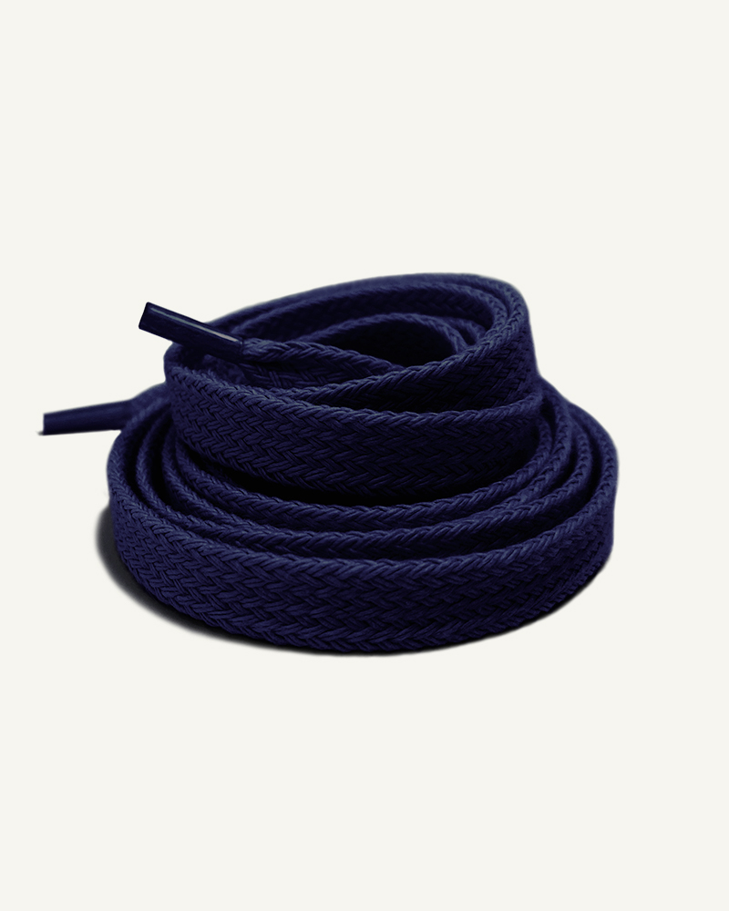 Flat and wide laces, Cosmo blue - 3