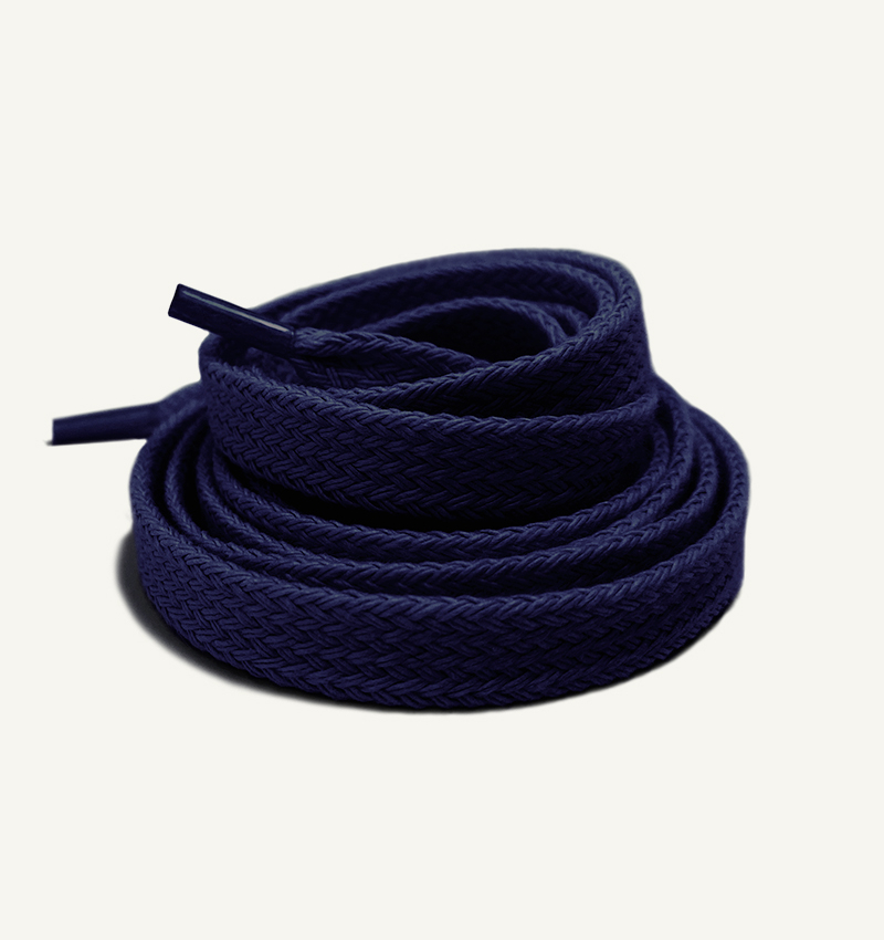 Flat and wide laces, Cosmo blue - 3