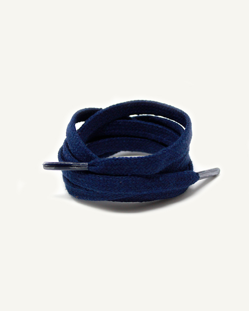 Lacets plats et larges, bleu cosmos - 3