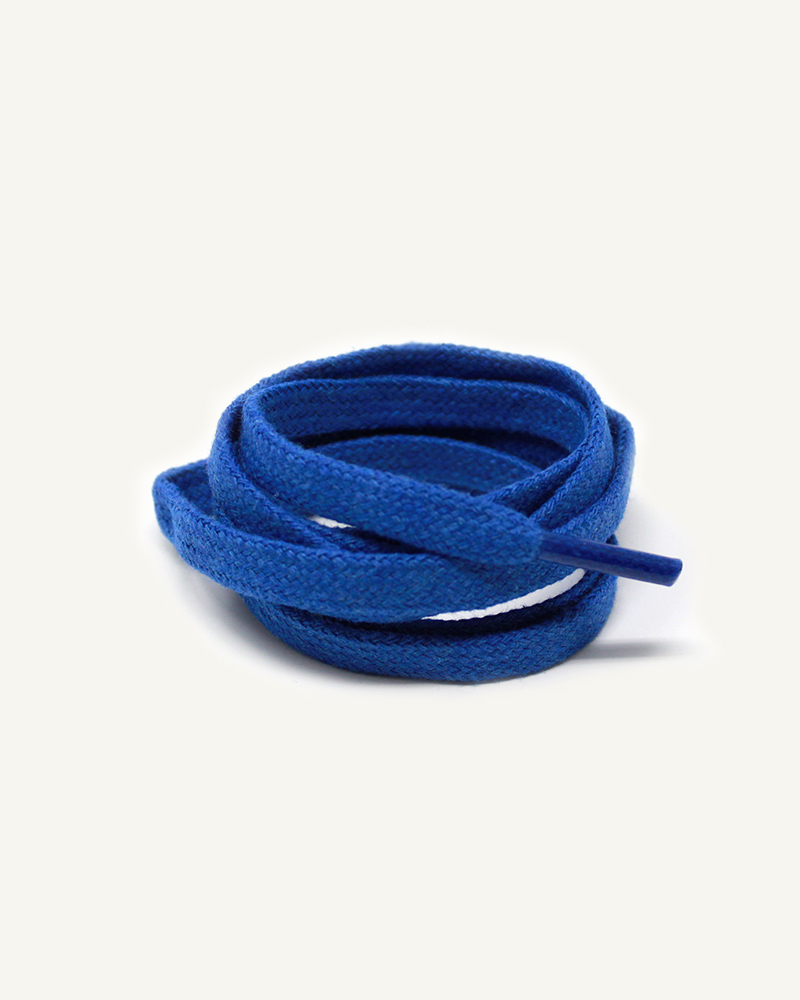 Lacets plats et larges, bleu nasa - 3