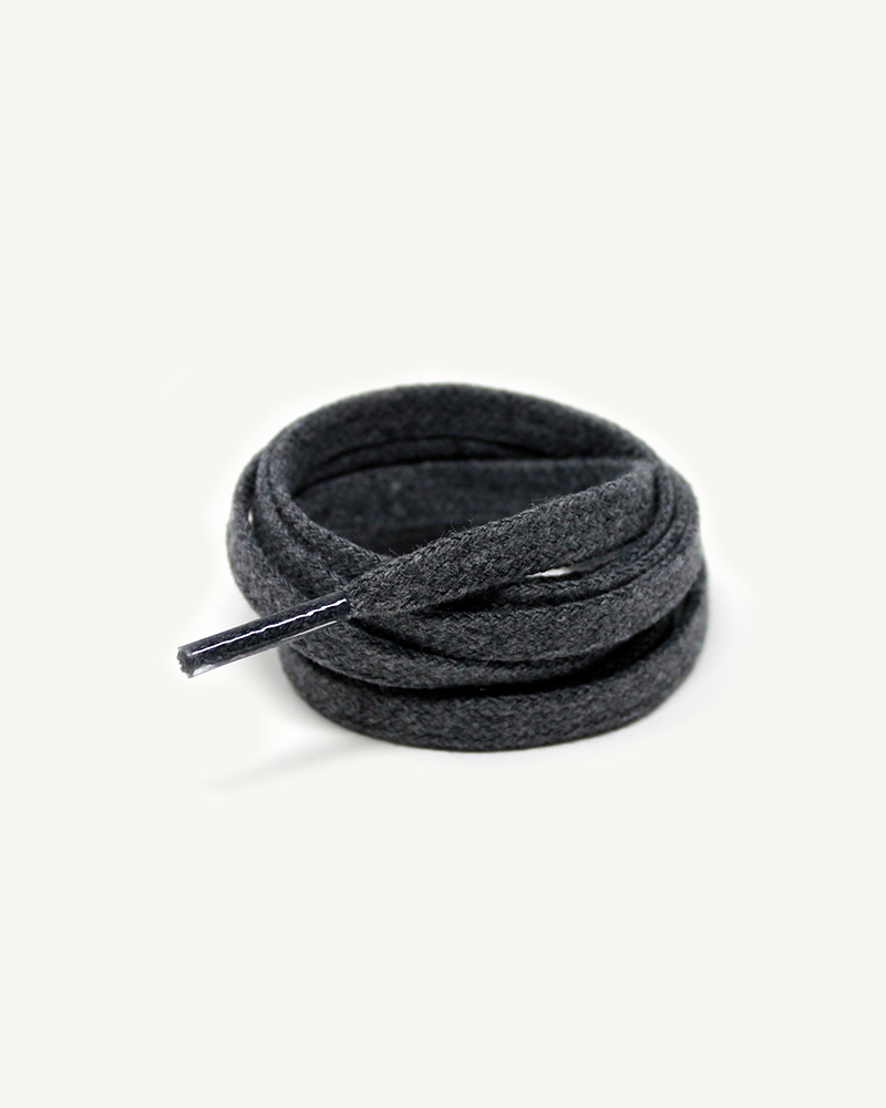 Lacets plats et larges, gris souris - 3