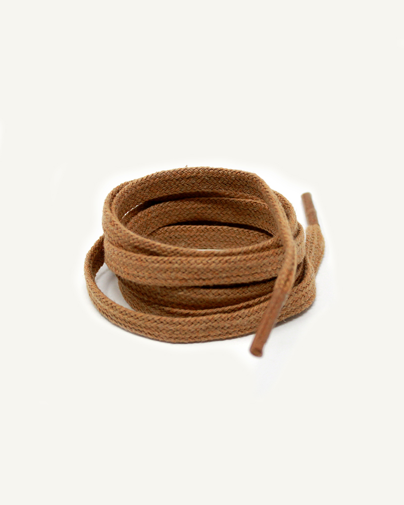Lacets plats et larges, marron noisette - 3