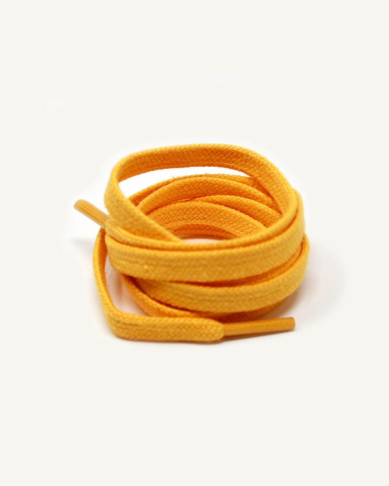 Lacets plats et larges, orange melon - 3