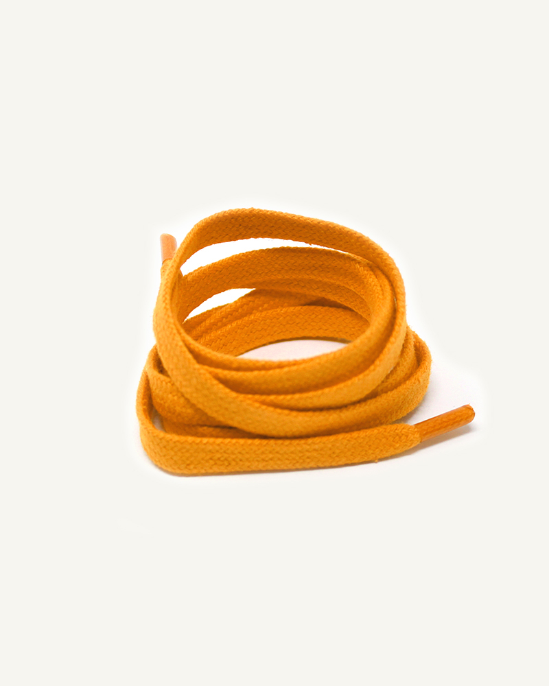 Lacets plats et larges, orange sanguine - 3